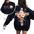 "Jesus is the Light" Christian Faith Crewneck Sweatshirt