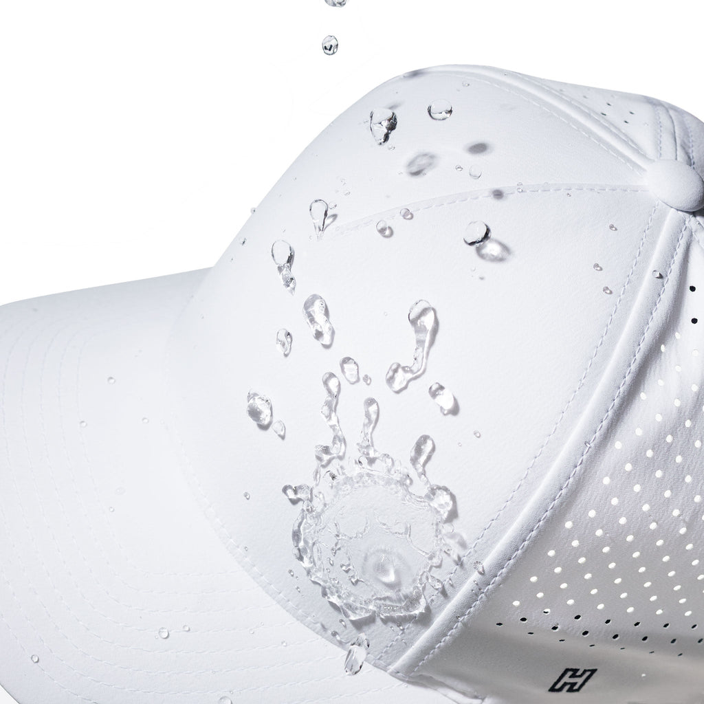 Cross Performance 5-Panel Hat  |  White PVC Christian Flexfit® Snapback