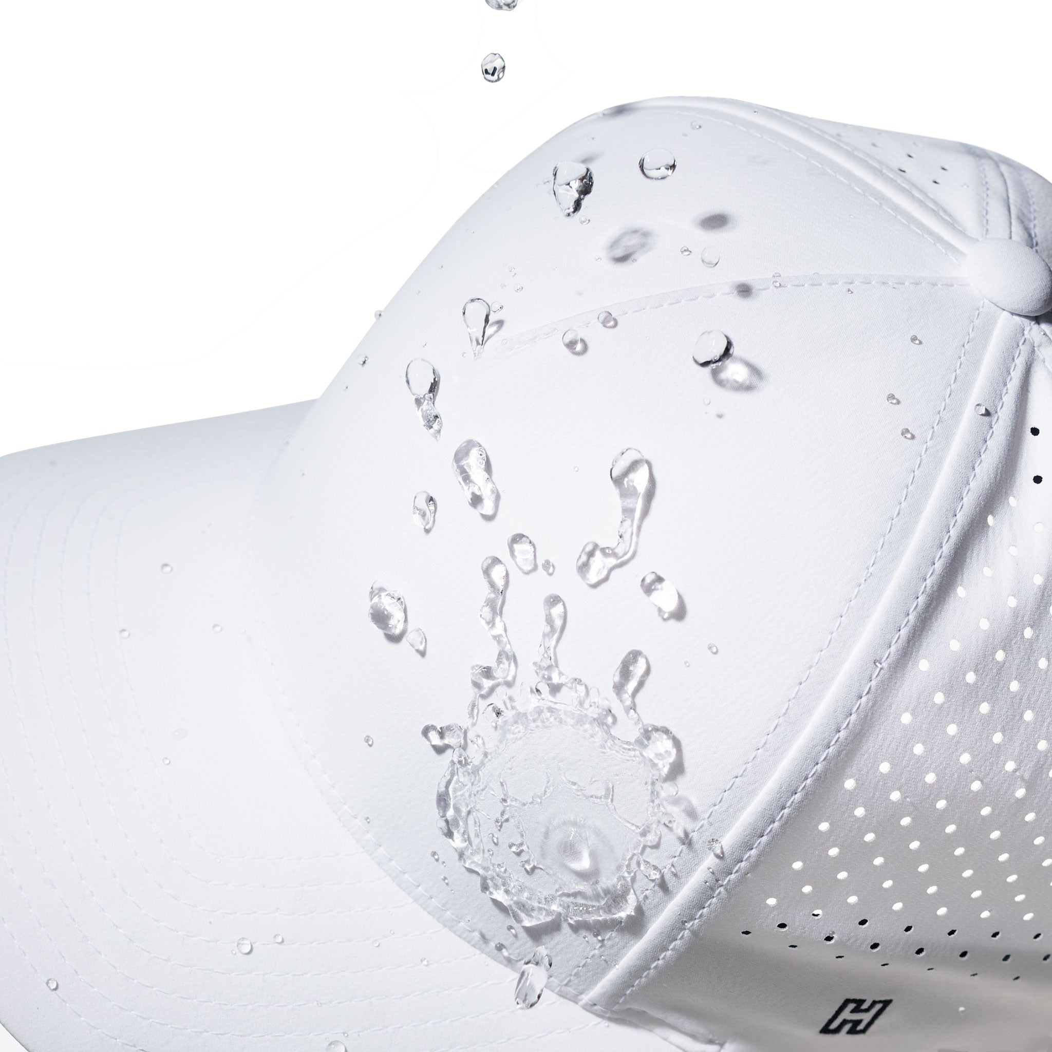 Cross Performance 5-Panel Hat  |  White PVC Christian Flexfit® Snapback